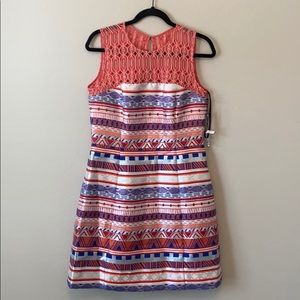 Laundry by Shelli Segal Coral Metallic Dress